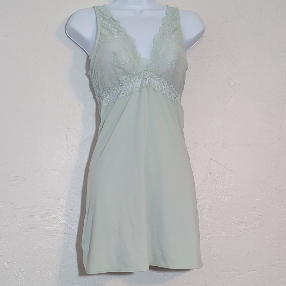 Y2K Romantic Lace Babydoll Chemise Cute Night Gown Sexy Pastel Lingerie Boudoir